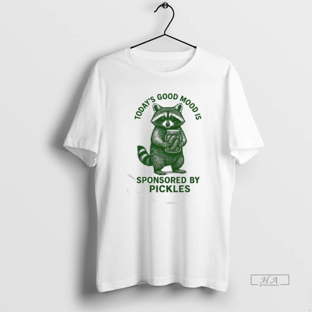 Official Trendy Raccoon Todays Good Mood Is Sponsored By Pickles