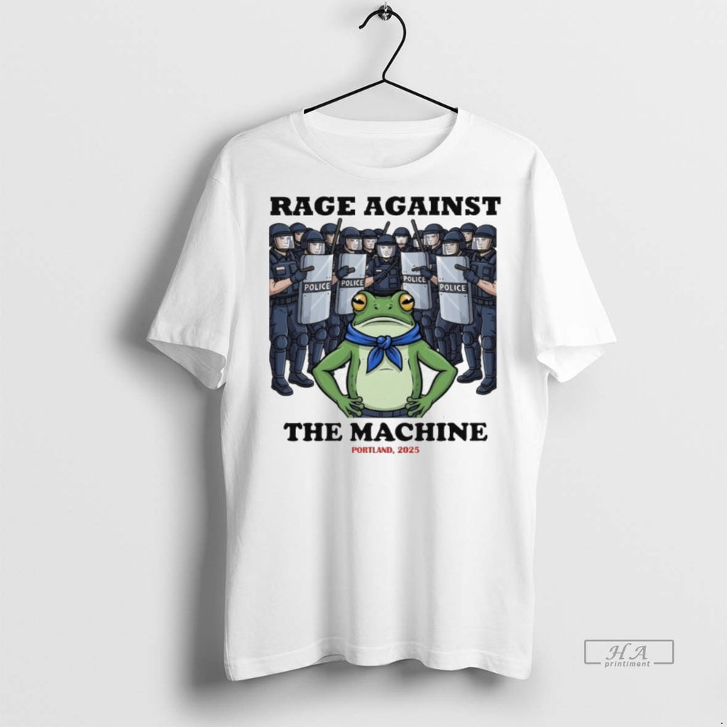 Official Trendy Rage Against The Machine Frog Portland 2025 Police Tee Sweater