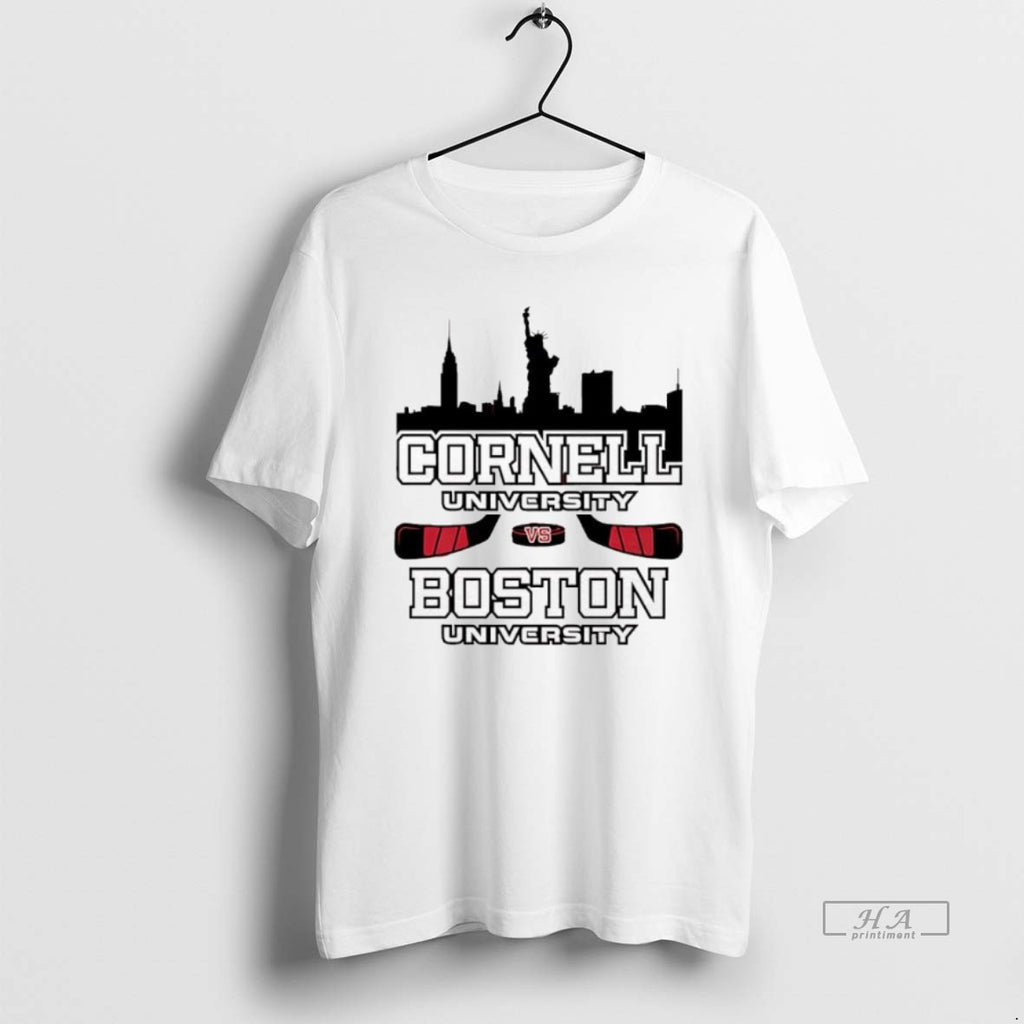 Official Trendy Red Hot Hockey Cornell University And Boston University