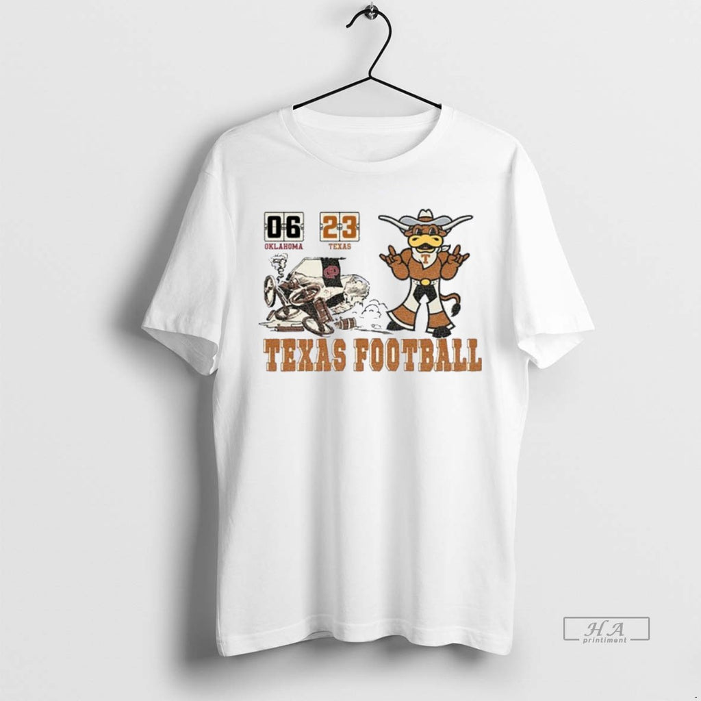 Official Trendy Red River Rivalry Texas Longhorns Beat Oklahoma Sooners 2025 Score Tee Sweater