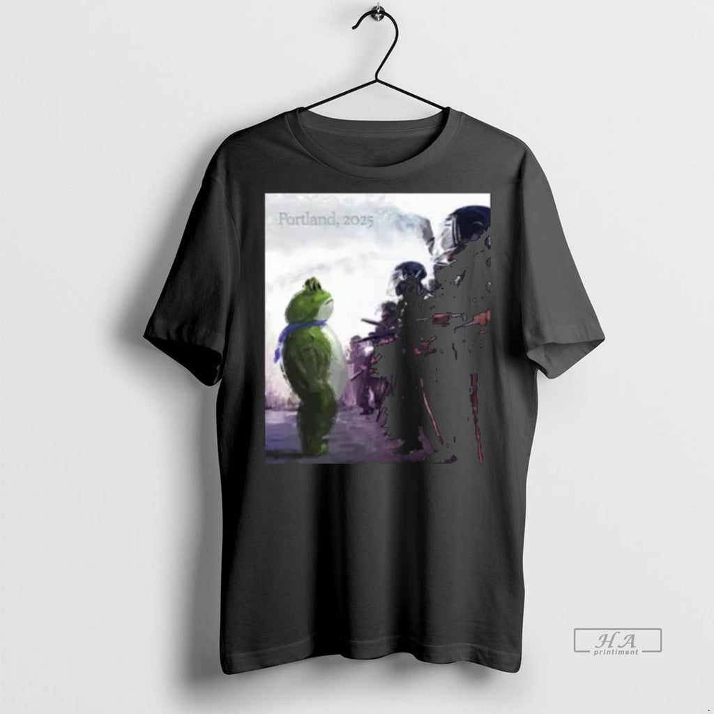 Official Trendy Resist Portland Frog I Stand With Frog Long Sleve Tee Sweater