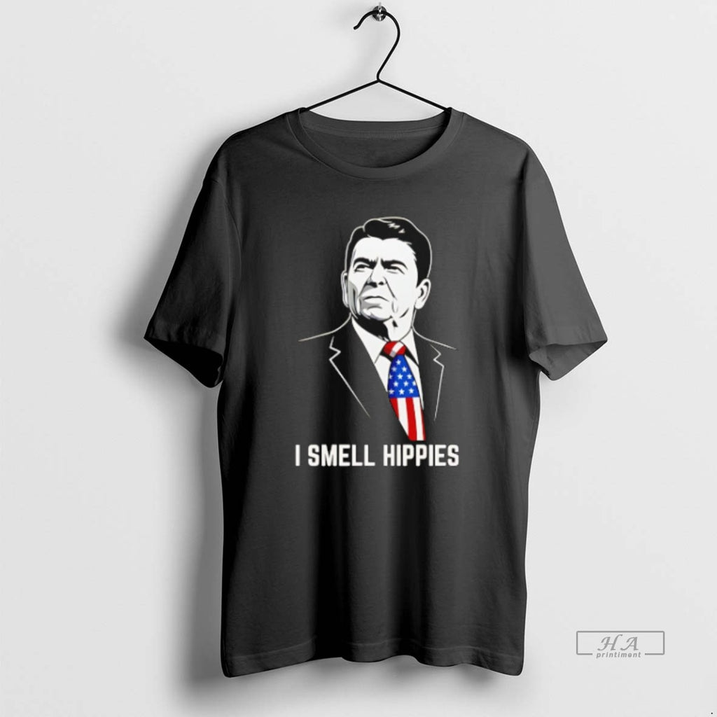 Official Trendy Ronald Reagan I Smell Hippies