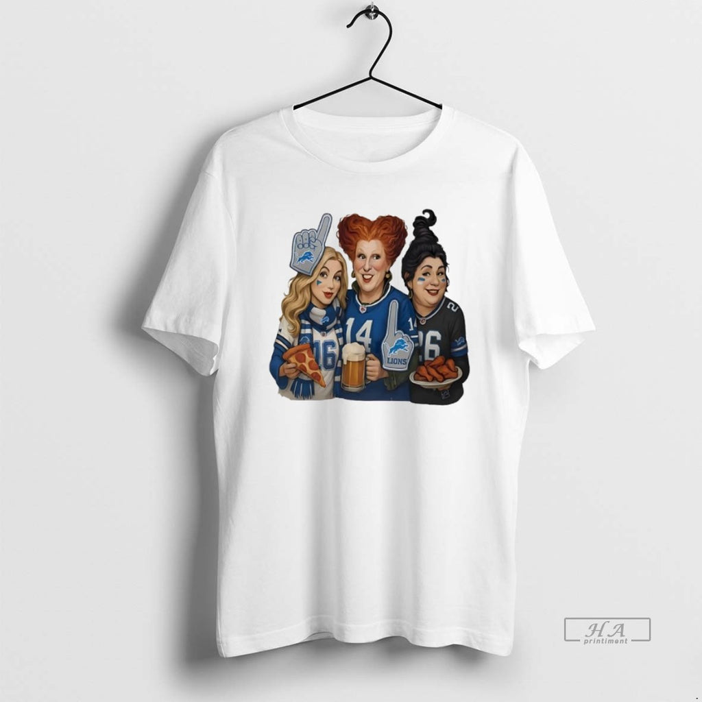 Official Trendy Sanderson Sisters Hocus Pocus X Detroit Lions Football Team Logo
