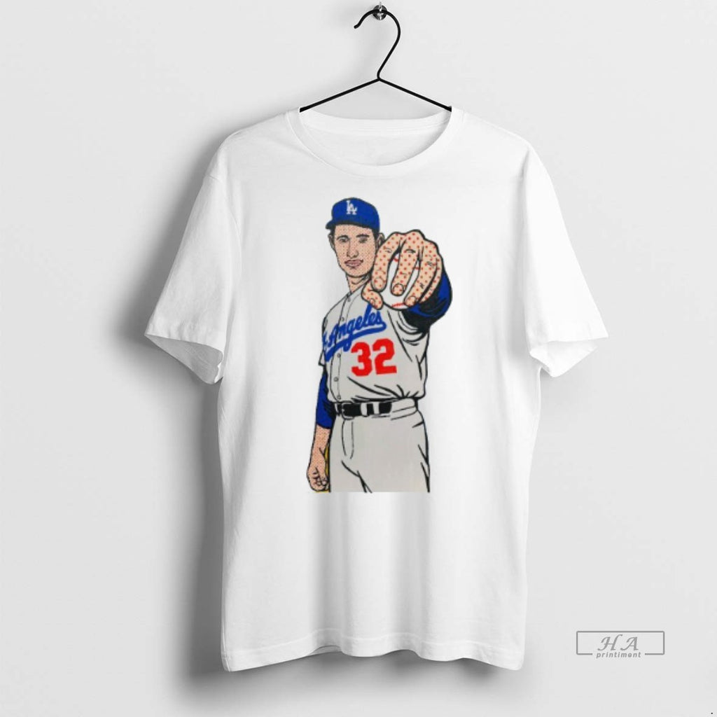 Official Trendy Sandy Koufax Los Angeles Dodgers 2025 Graphic Mens White Tee Tee Sweater