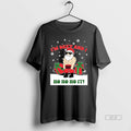 Official Trendy Santa Claus Lifting Weights Im Sexy And I Ho Ho It Christmas Tee