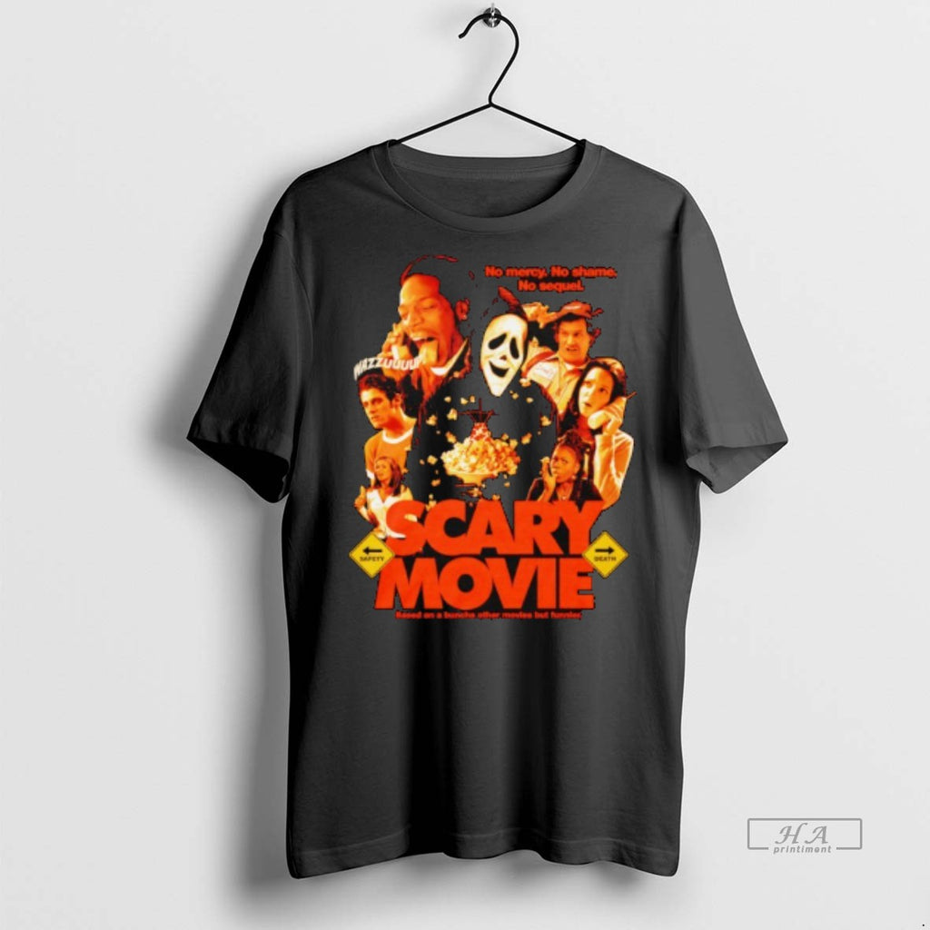Official Trendy Scary Movie Wazzuuuup No Mercy No Shame No Sequel Tee Sweater