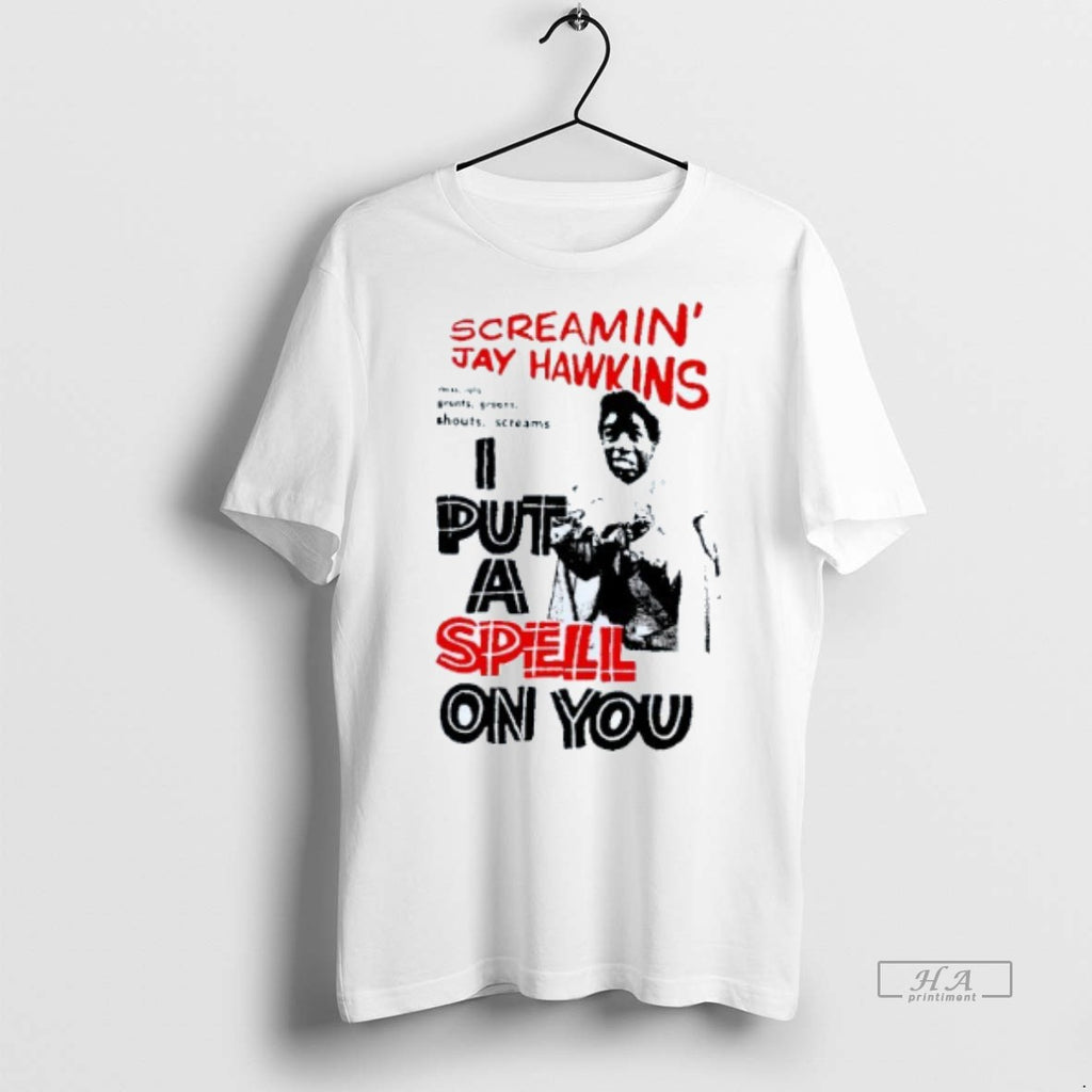 Official Trendy Screamin Jay Hawkins I Put A Spell On You Mens White Tee Tee