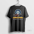Official Trendy Seattle Mariners Horror Movie Character You Cant With Us Halloween Tee Sweater