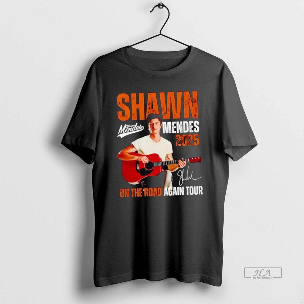 Official Trendy Shawn Mendes 2025 On The Road Again Tour Signature