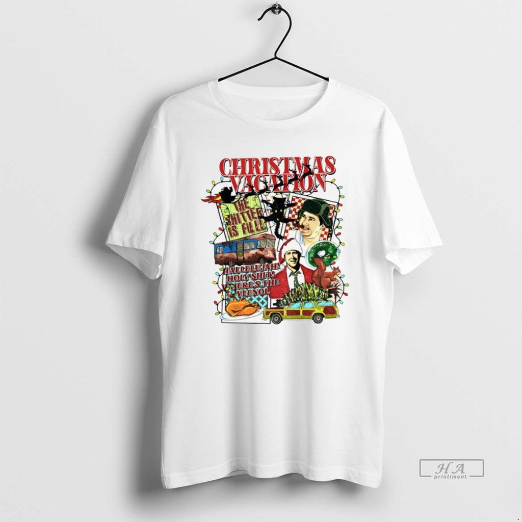 Official Trendy Shitters Full National Lampoons Christmas Vacation Hallelujah Holy Shit Wheres The Tylenol Tee