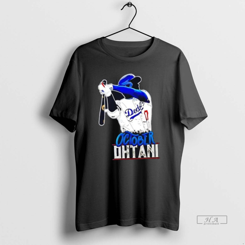 Official Trendy Shohei Ohtani Batting Dodgers October Ohtani Classictshirt
