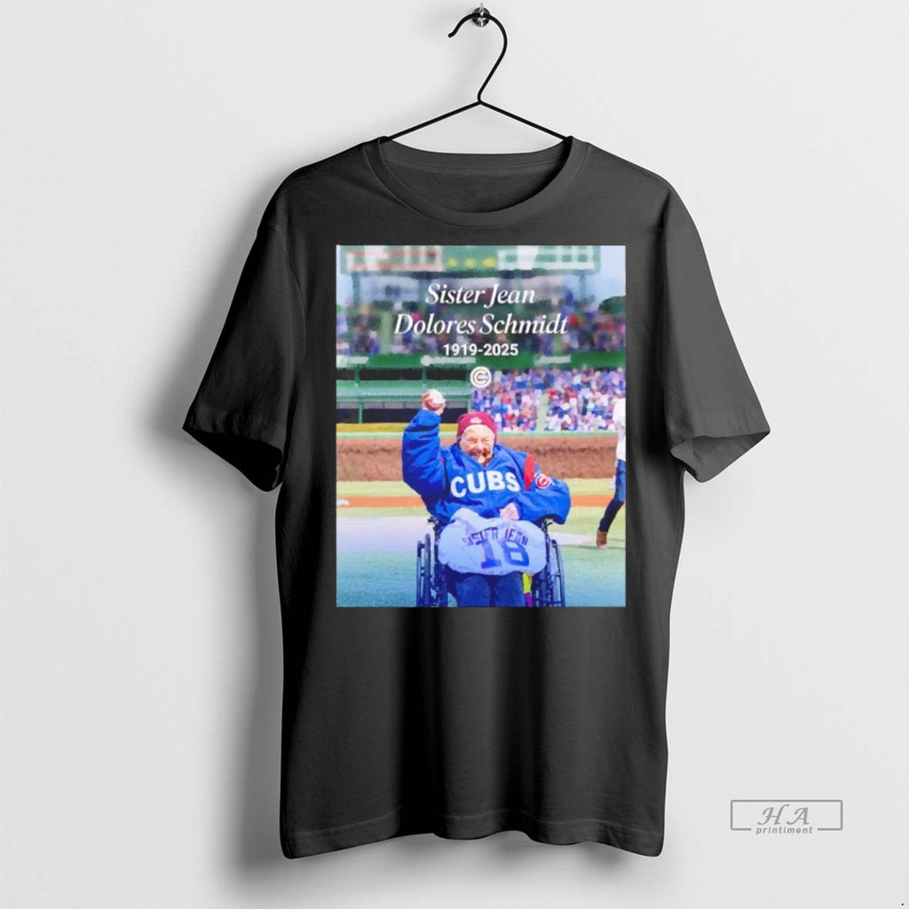 Official Trendy Sister Jean Dolores Schmidt Chicago Cubs 1919 2025 Blackshirt Tee Sweater