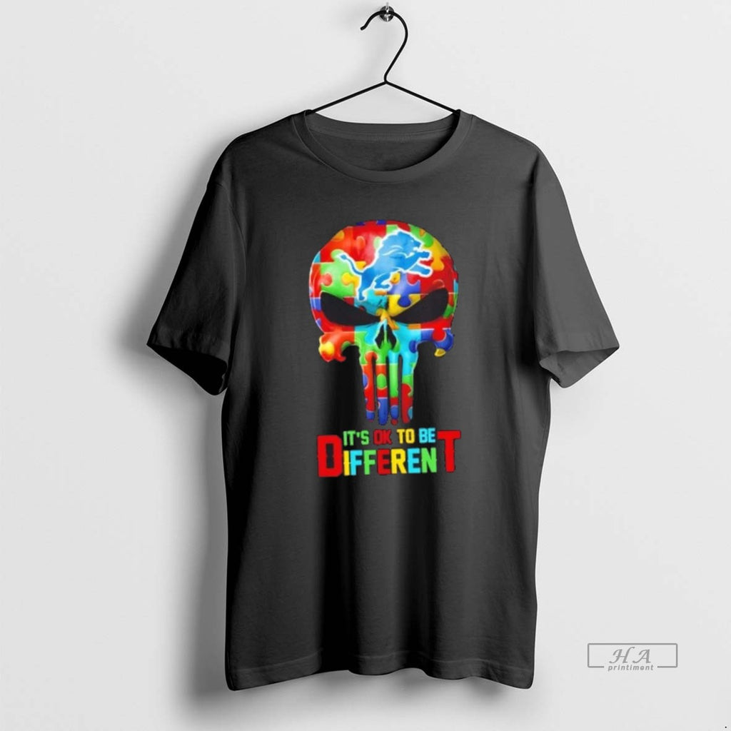 Official Trendy Skull Detroit Lions Its Ok To Be Different