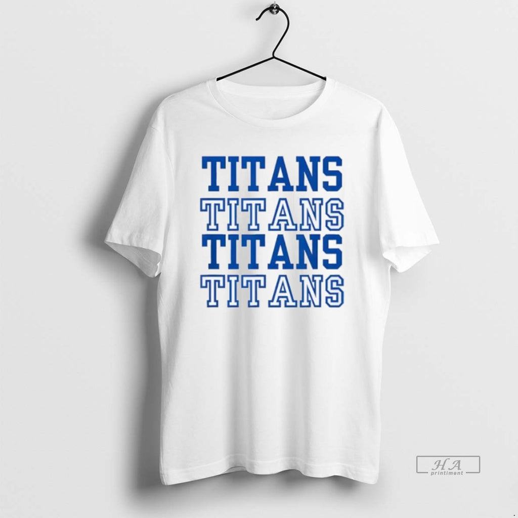 Official Trendy Stacked Text Volleyball Team Titans Titans