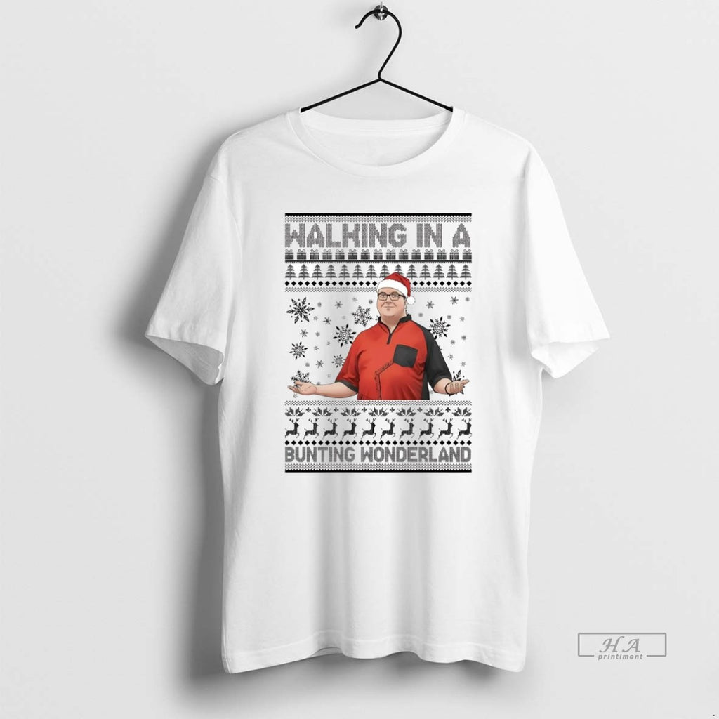 Official Trendy Stephen Bunting Walking In A Bunting Wonderland Christmas
