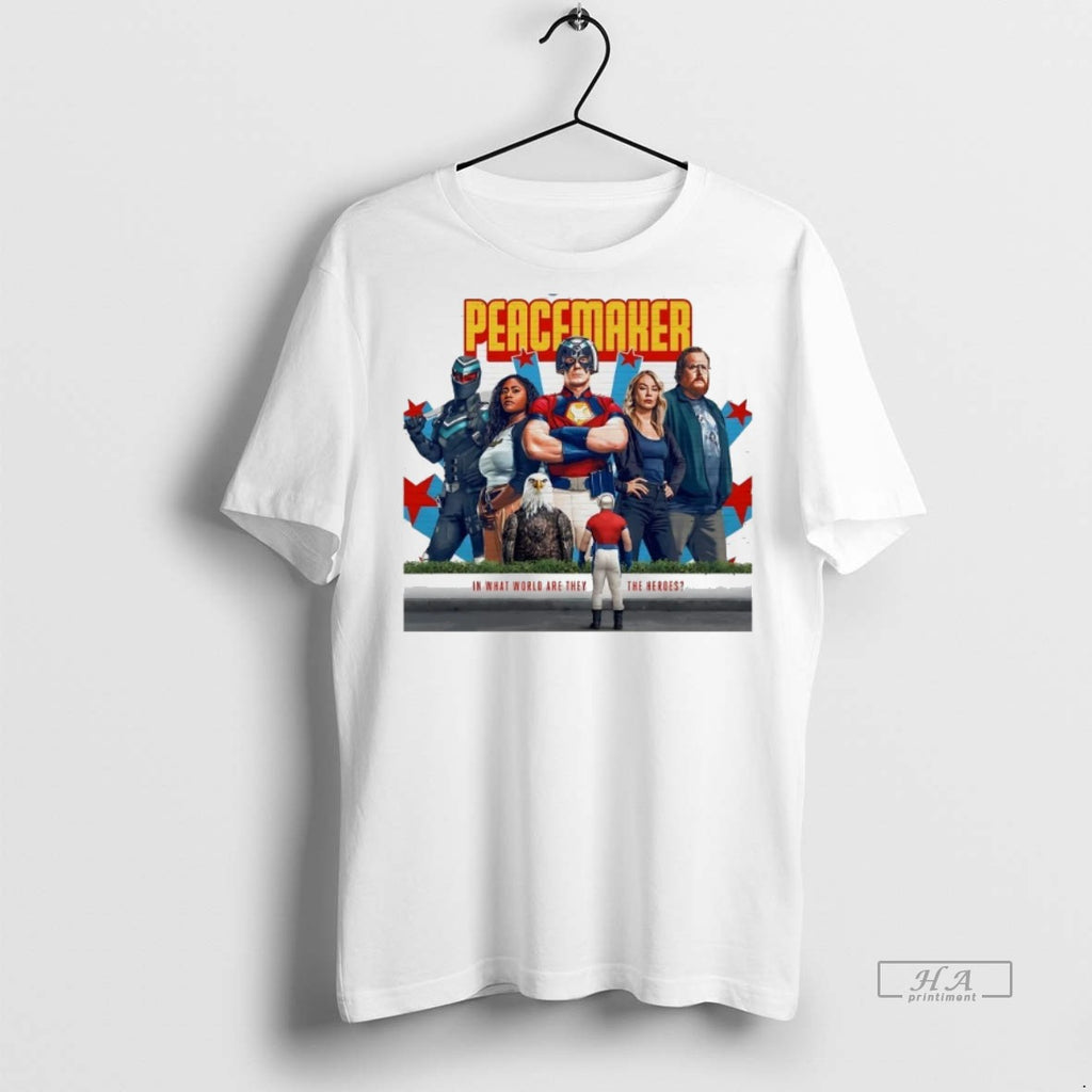 Official Trendy Superman Peacemaker In What World Are They The Heroes Tee Sweater