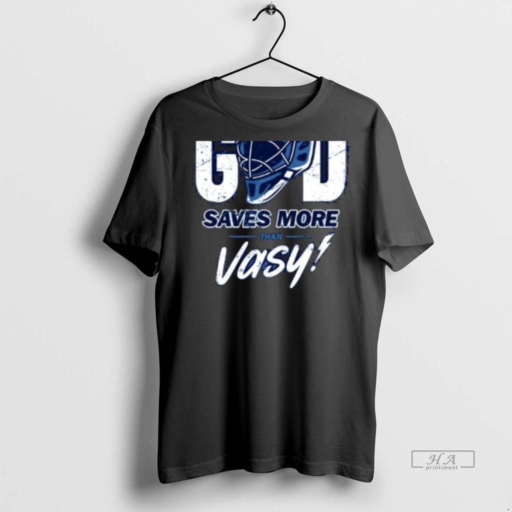 Official Trendy Tampa Bay Hockey Only God Saves More Than Vasy Tee Sweater