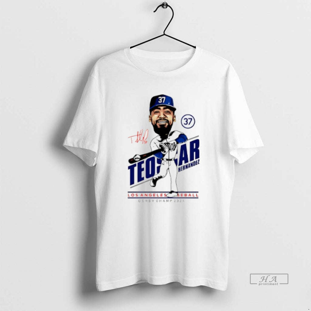 Official Trendy Teoscar Hernandez Los Angeles Dodgers Caricature 2025
