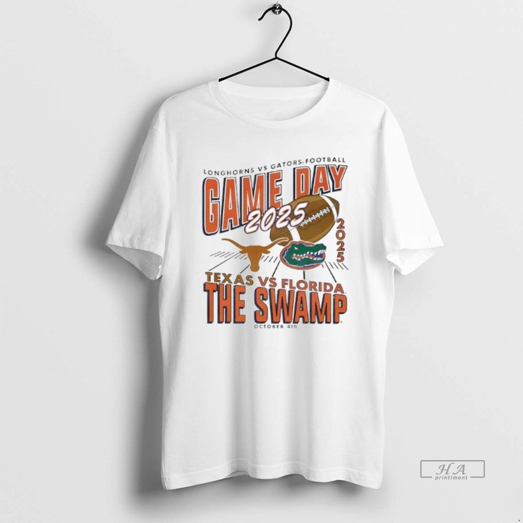 Official Trendy Texas Longhorns And Florida Gators Football Game Day 2025 The Swamp October 4th