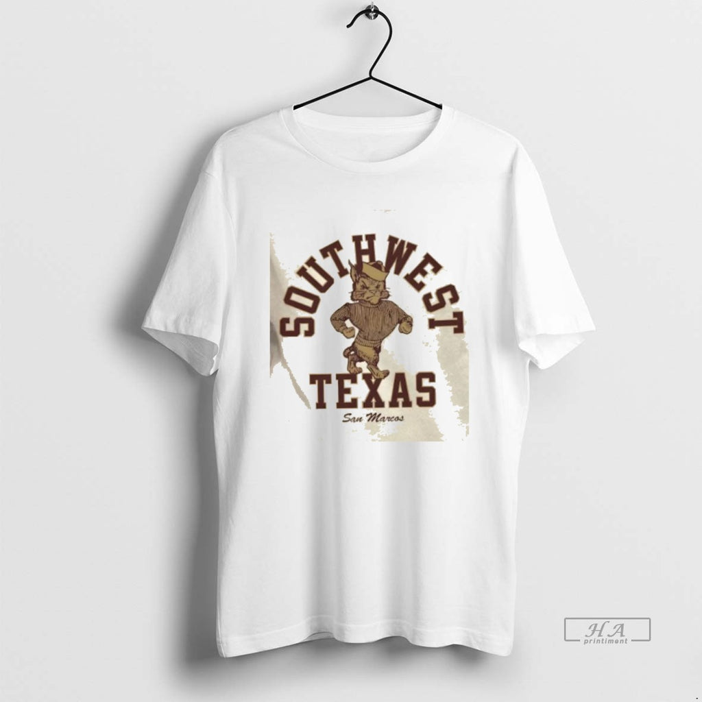 Official Trendy Texas State Southwest Texas Retro Bobcat