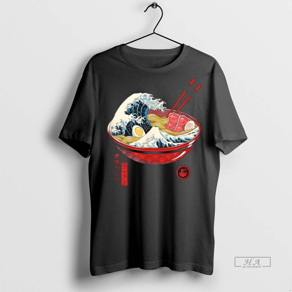Official Trendy The Great Wave Off Kanagawa Ramen Tee Sweater