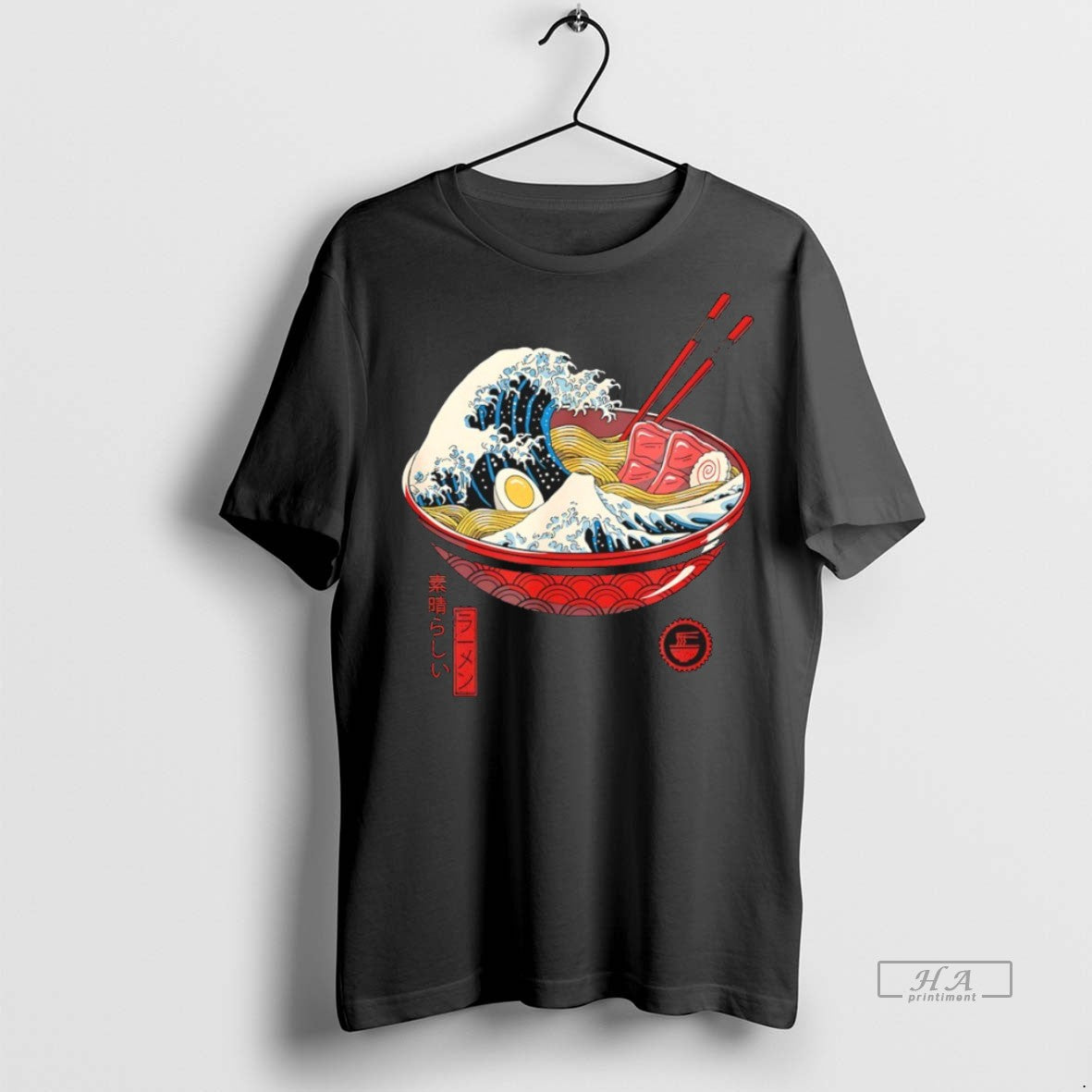 Official Trendy The Great Wave Off Kanagawa Ramen Tee Sweater