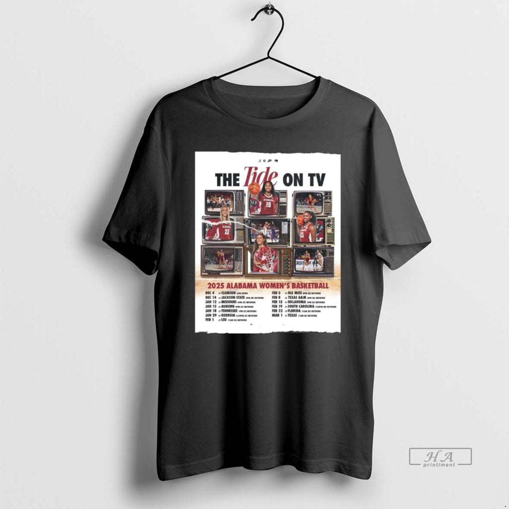 Official Trendy The Tide On Tv 2025 Alabama Womens Basketball December 14 Vs Jackson State
