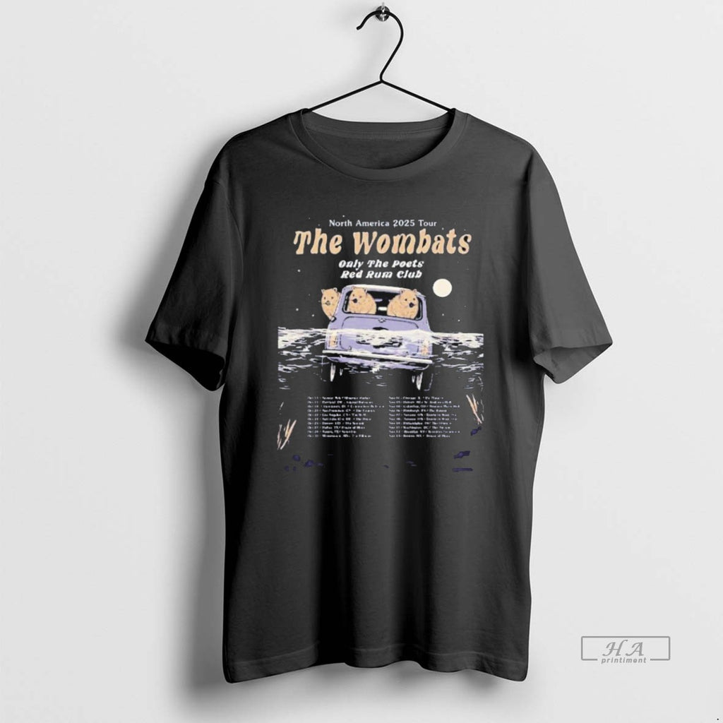 Official Trendy The Wombats North America 2025 Tour Only The Poets Red Rum Club Dates