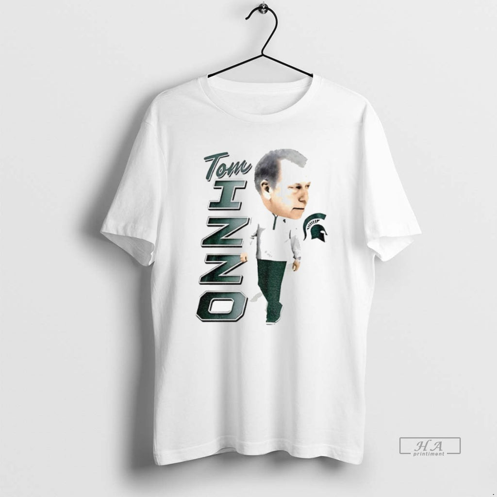 Official Trendy Tom Izzo Coach Michigan State Spartans Big Ten Conference Nba Basketball Logo Tee