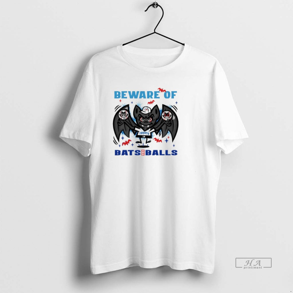 Official Trendy Toronto Blue Jays Beware Of Bats And Balls October Halloween