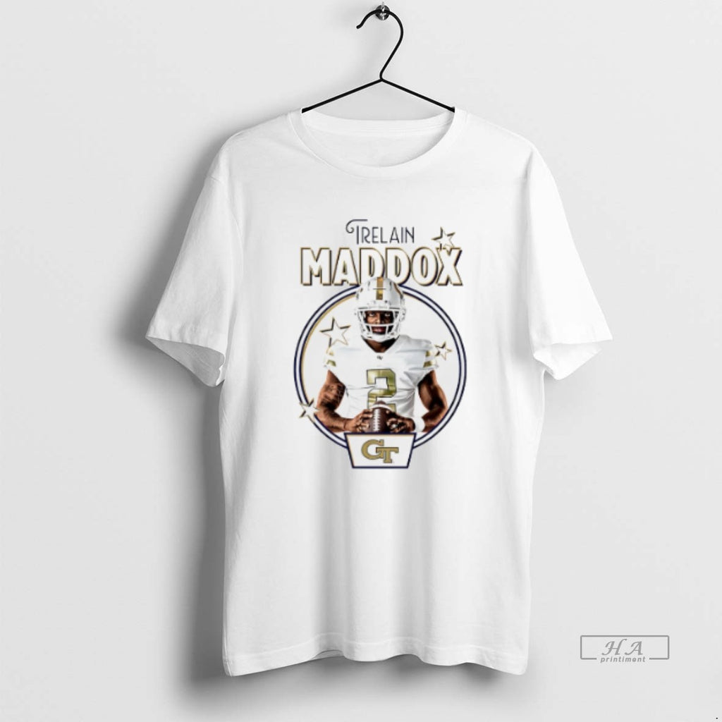 Official Trendy Trelain Maddox Georgia Tech Yellow Jackets Illustrated