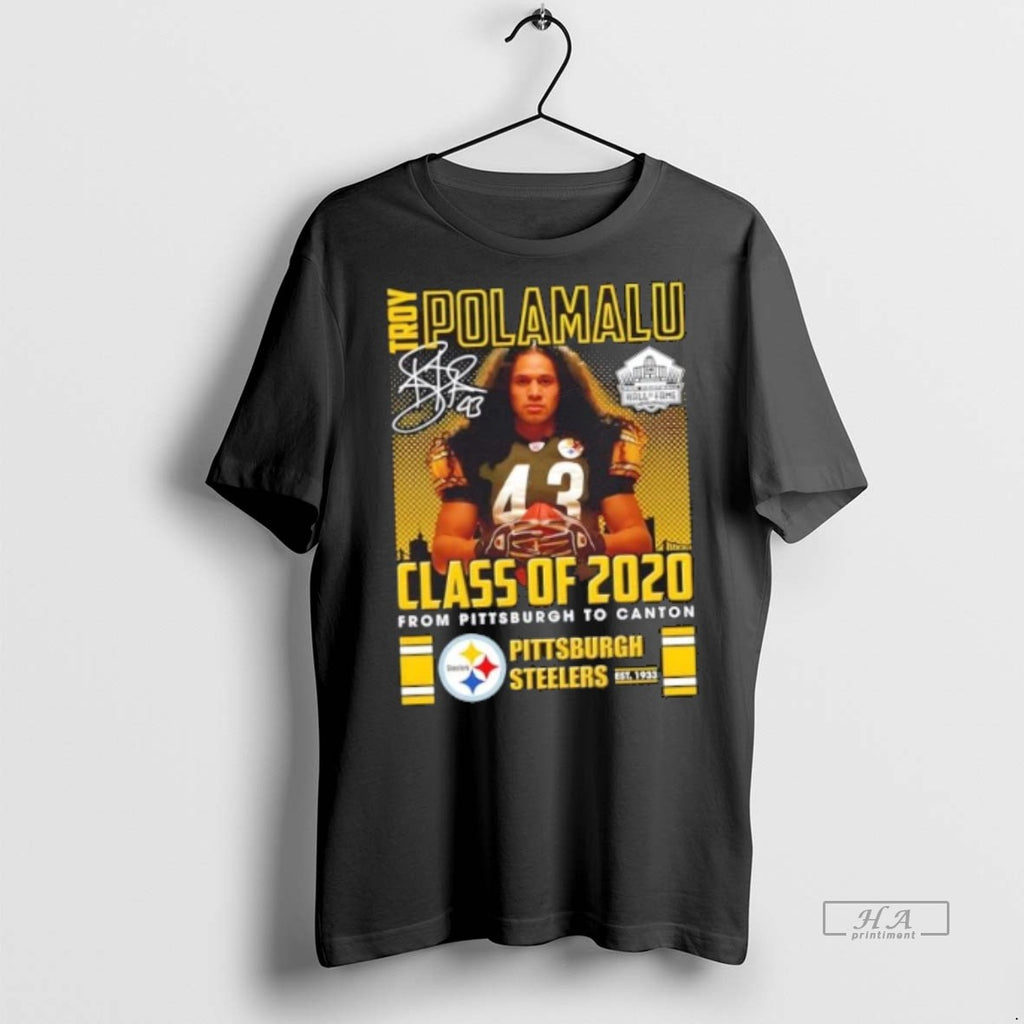 Official Trendy Troy Polamalu Class Of 2020 From Pittsburgh To Canton Signature Tee Sweater