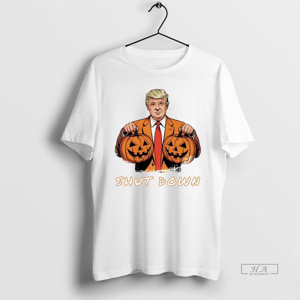 Official Trendy Trump Pumpkin Government Shutdown Halloween