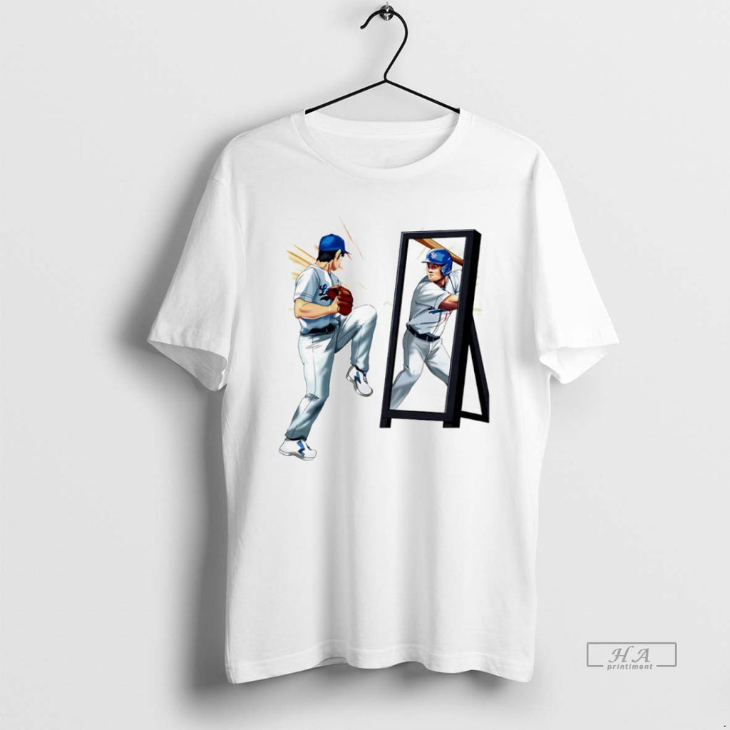 Official Trendy Welcome To The Show Los Angeles Dodgers Baseball Shohei Ohtani Mirror