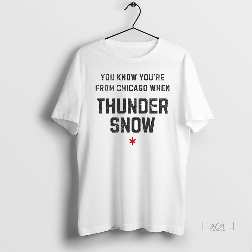 Official Trendy You Know Youre From Chicago When Thunder Snow Alert