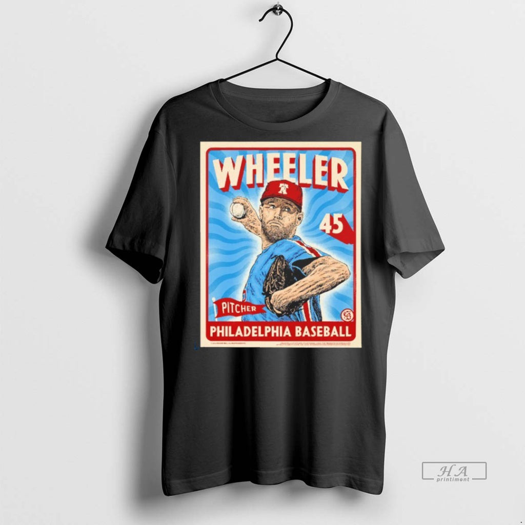 Official Trendy Zack Wheeler Pitcher Philadelphia Phillies No 45 Blackshirt Tee Sweater