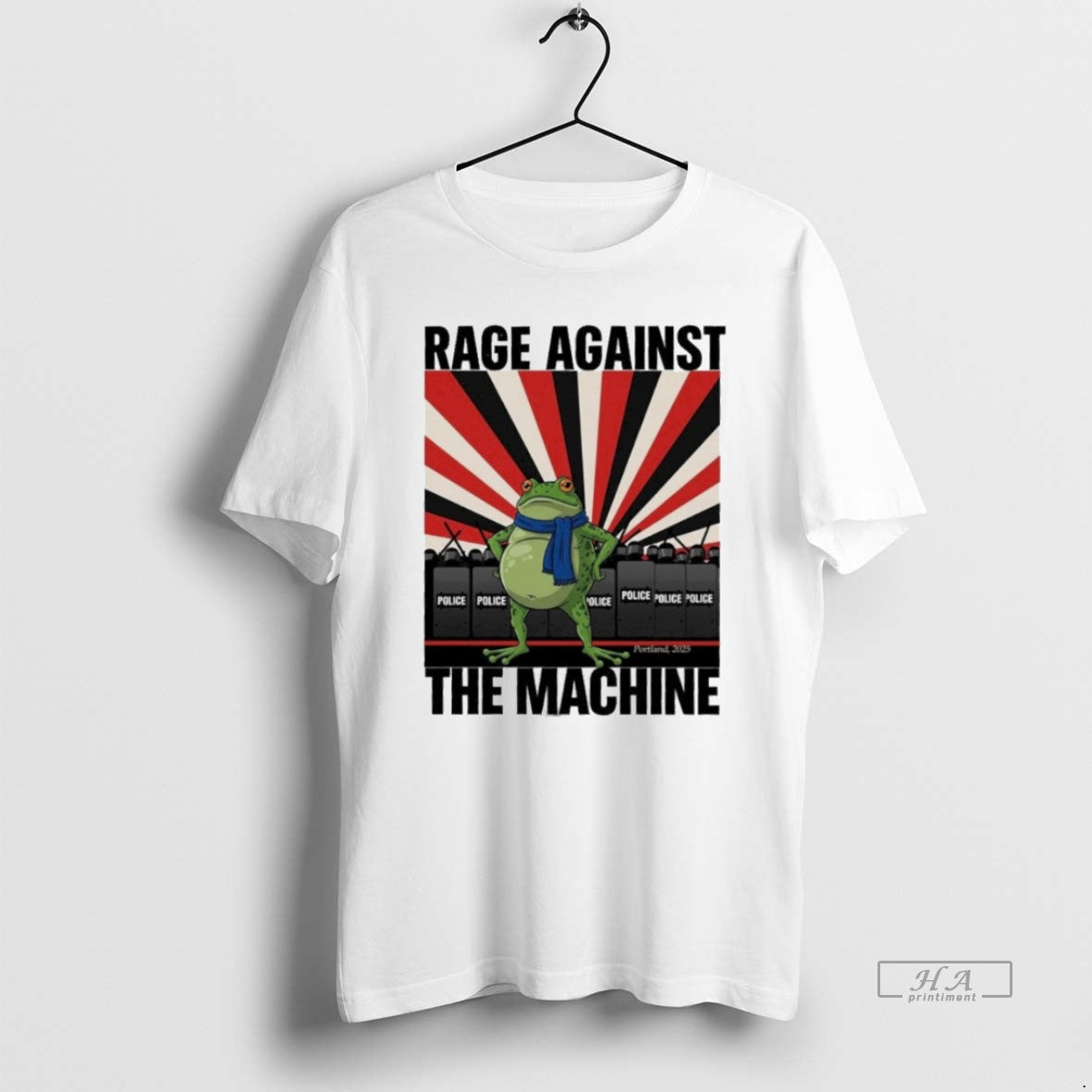Official Trendy Rage Against The Machine Frog Political Protest 2025