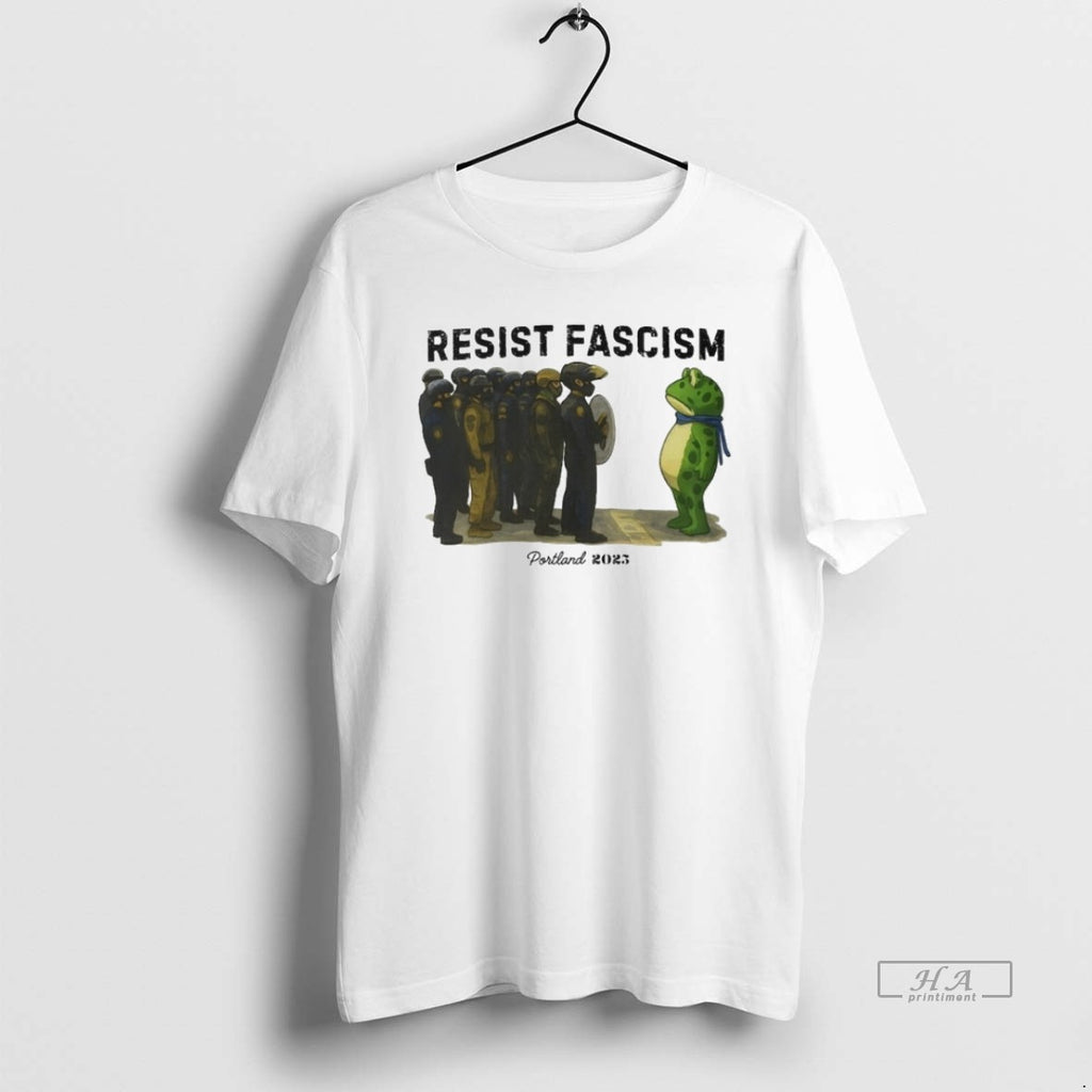 Official Trendy Resist Fascism Portland Frog Anti Ice 2025