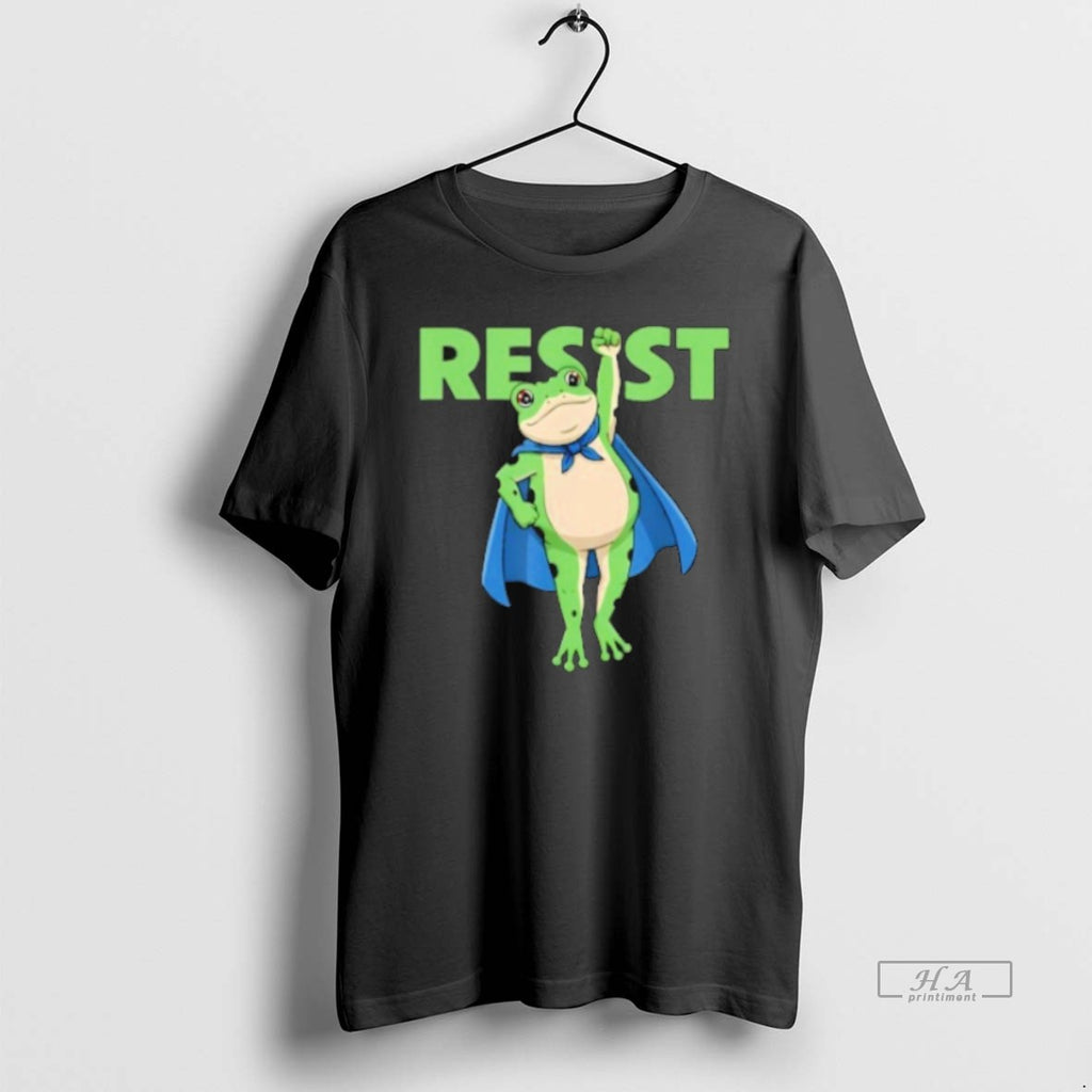Official Trendy Resist Portland 2025 Frog Empower Justice Equality Art