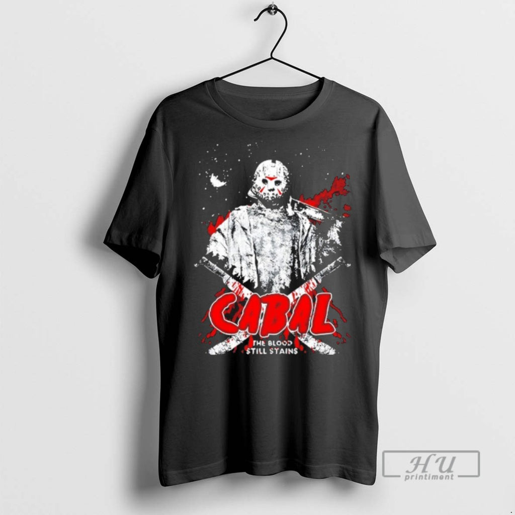 Officials 2025 Cabal Jason Vorhees The Blood Still Stains Halloween T Shirt