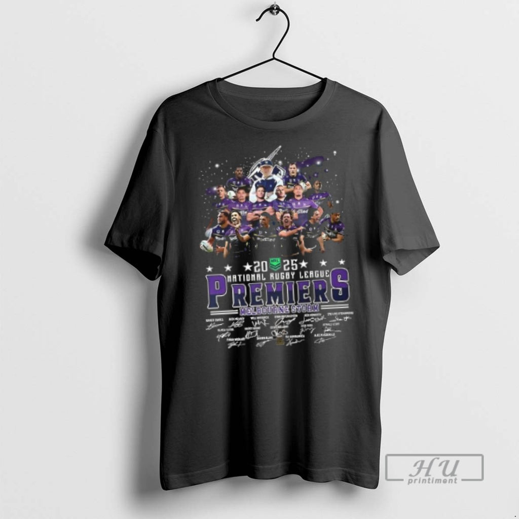 Officials 2025 National Rugby League Premiers Melbourne Storm T Shirt