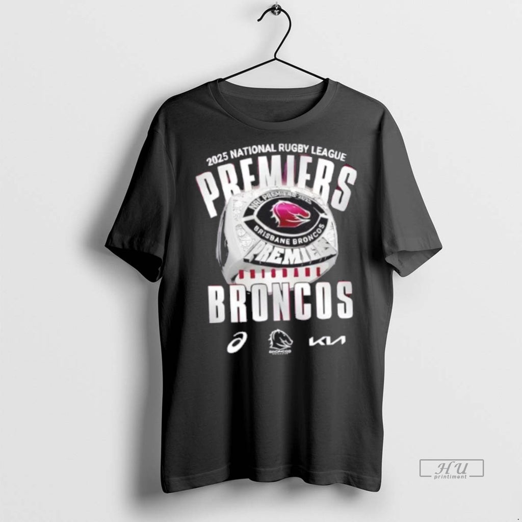 Officials 2025 National Rugby League Premiers Were The Brisbane Broncos 2 Sided Tee Shirt Sweater