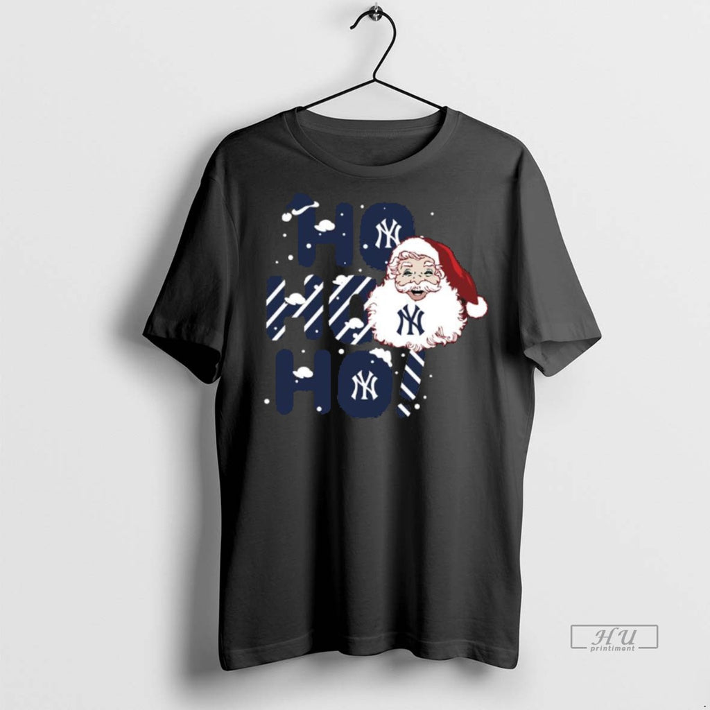 Officials 2025 New York Yankees Christmas Santa Ho Ho Ho Tee Shirt Sweater
