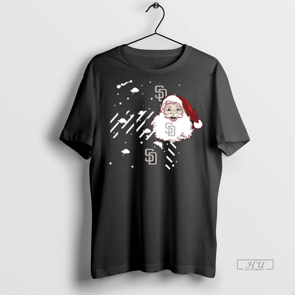 Officials 2025 San Diego Padres Christmas Santa Ho Ho Ho Tee Shirt Sweater