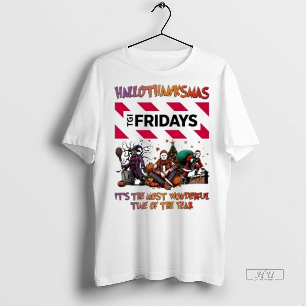 Officials 2025 Tgi Fridays Logo Hallothanksmas Horror Film Its The Most Wonderful Time Of The