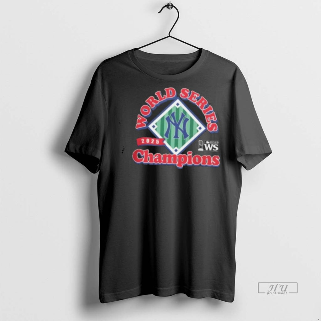 Officials 2025 World Series Champions Ws Mlb Trophy New York Yankees T Shirt Sweater