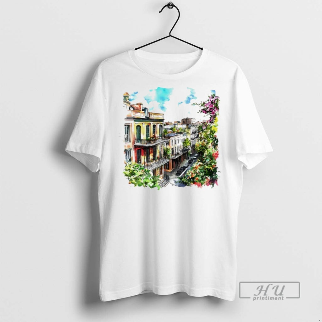 Officials A Colorful Street View Of New Orleans T Shirt Sweatshirt Hoodies