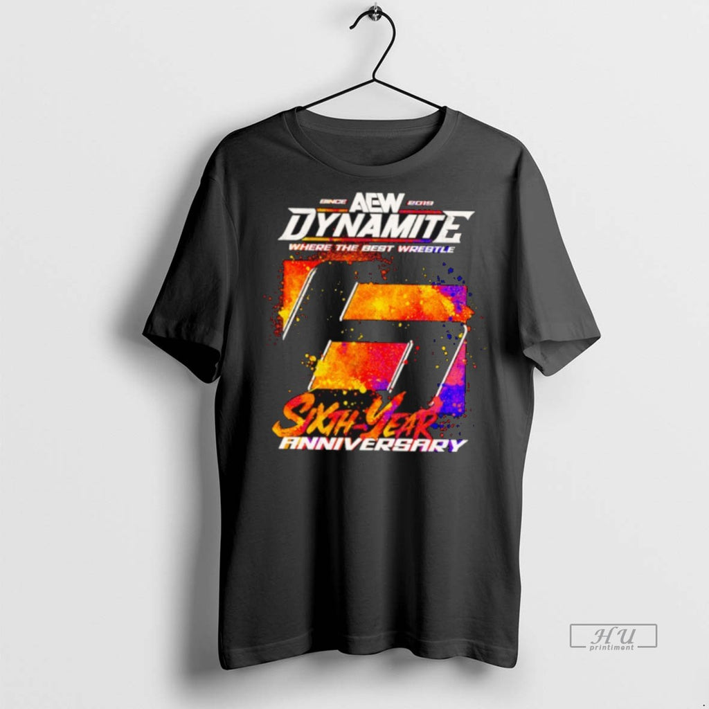 Officials Aew Dynamite 6th Anniversary Where The Best Wrestle T Shirt Sweater
