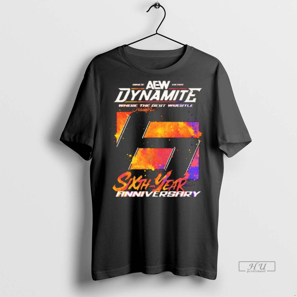 Officials Aew Dynamite Where The Best Wrestle Sixth Year Anniversary 2025 T Shirt Sweater