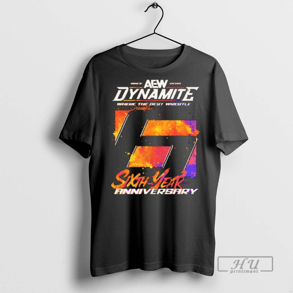 Officials Aew Dynamite Where The Best Wrestle Sixth Year Anniversary 2025 T Shirts